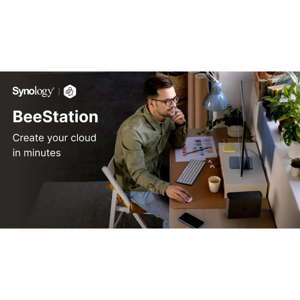 Synology BeeStation BST150 4TB Personal Cloud Network Attached Storage Server - Black-tpstech.in