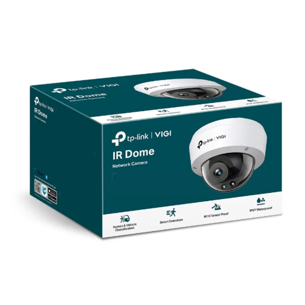 TP-Link VIGI C230I 3MP 4MM IR Dome Network Camera with AI Detection IK10 Vandal-Proof & IP67 Weatherproof