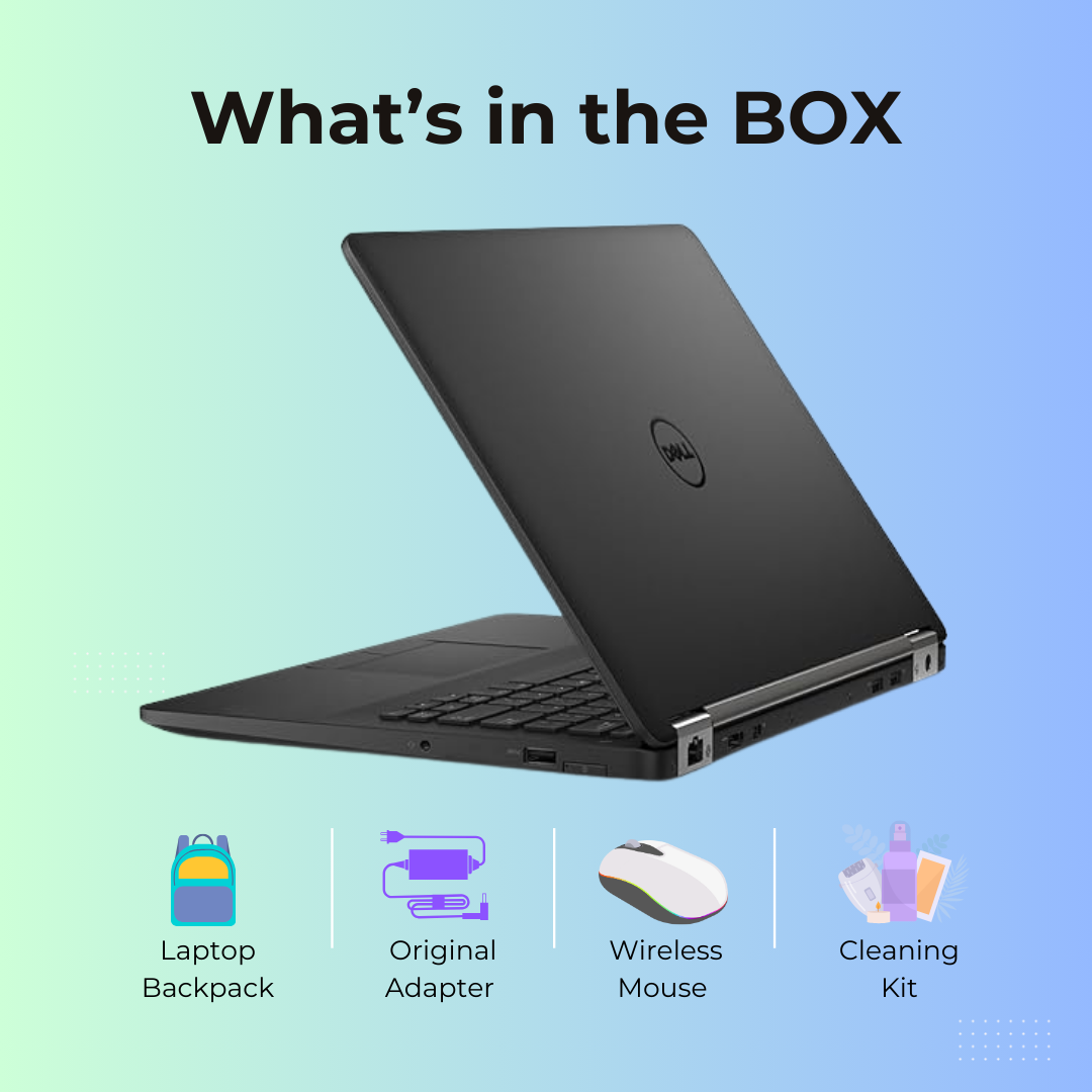 (Refurbished) Dell Latitude 7470 14" Laptop Intel Core i5 6th Generation Win 10 Pro