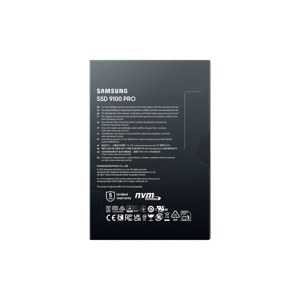 Samsung 9100 PRO 8TB M.2 2280 NVMe PCIe 5.0 Internal SSD