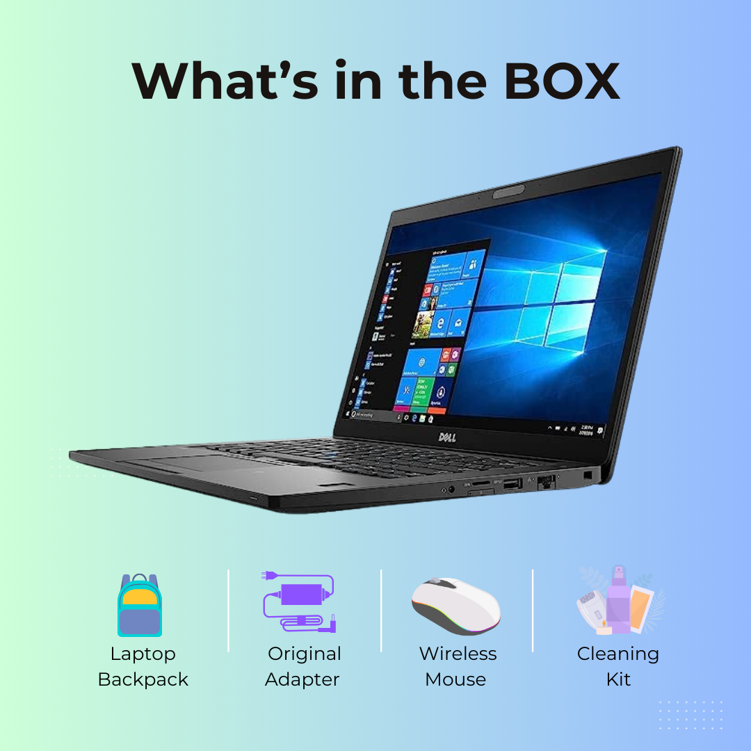 (Refurbished) Dell Latitude 7490 14" Laptop Intel Core i7 8th Gen 16GB RAM 512GB SSD Win 10 Pro