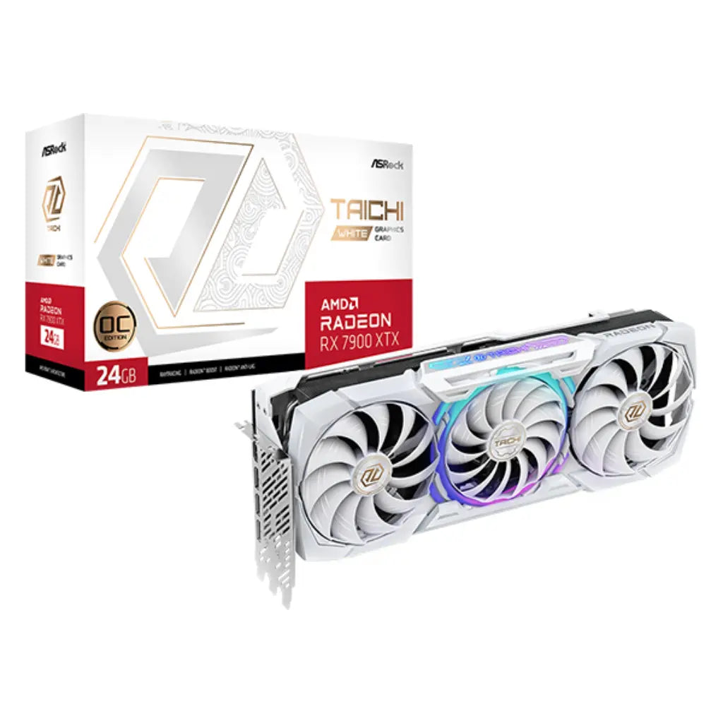 ASRock Radeon RX 7900 XTX Taichi White 24GB GDDR6 OC Graphics Card-tpstech.in