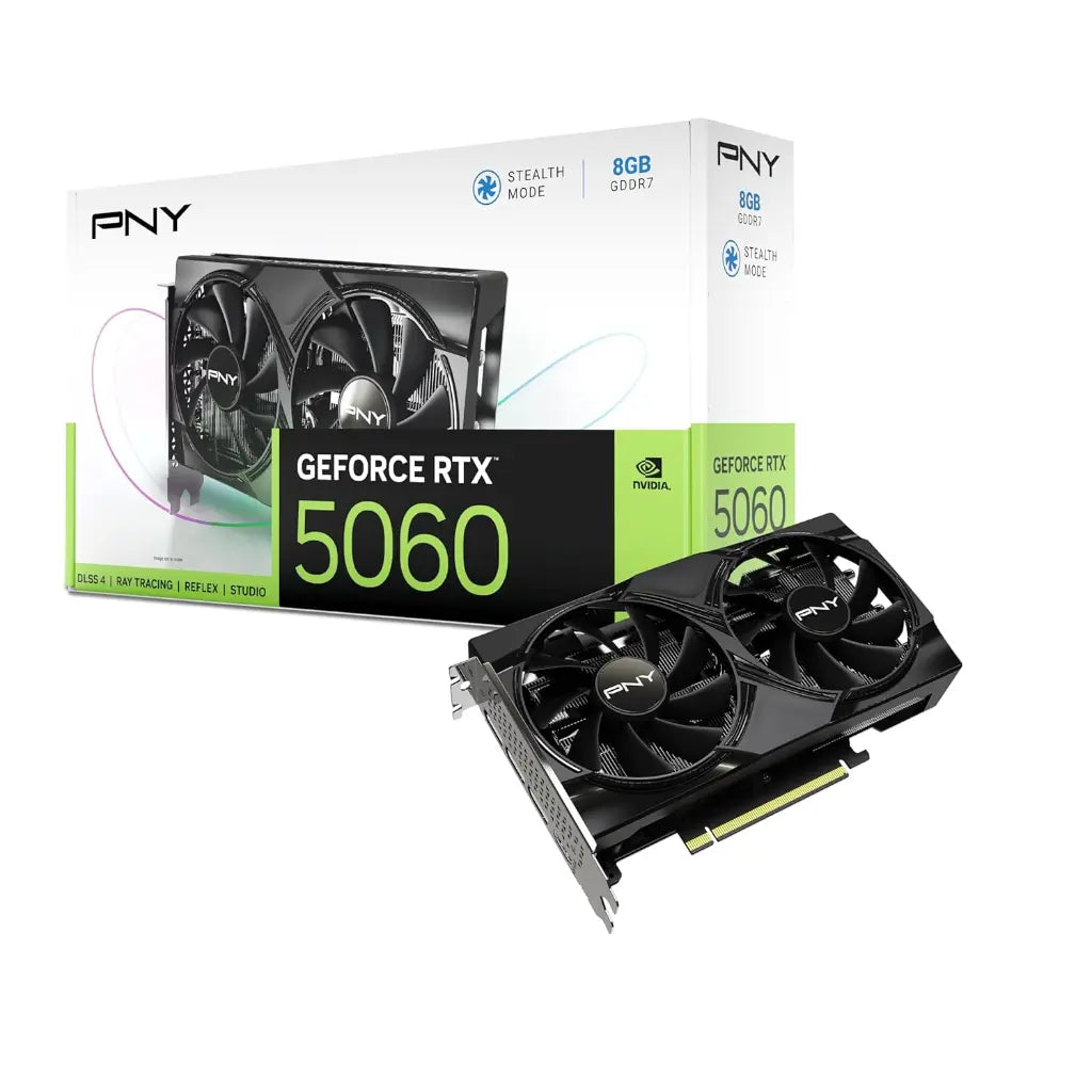 PNY GeForce RTX 5060 8GB GDDR7 Dual Fan Graphics Card-tpstech.in