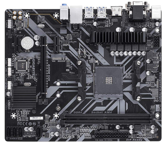 GIGABYTE B450M S2H V2 AMD AM4 Ultra Durable M-ATX DDR4 Motherboard