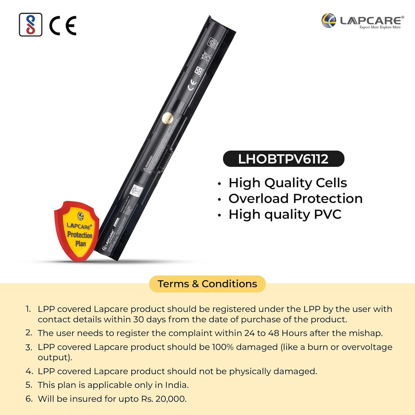 HP KI04 Compatible Laptop Battery Pavilion 15-AB5XX Series 2200mAh 14.8V 4 Cell