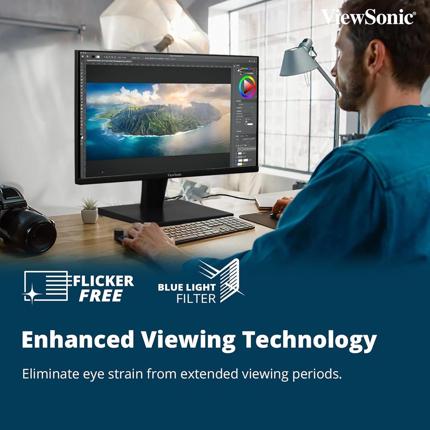 ViewSonic 22" FHD 1080p 100Hz 1080p Display AMD Freesync VA Monitor