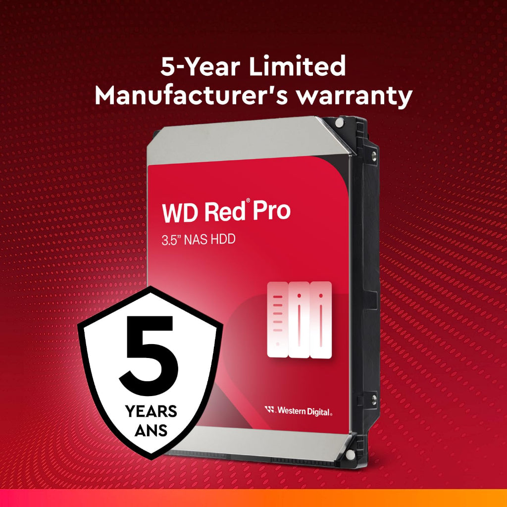 Western Digital WD Red Pro 10TB 3.5" SATA 7200RPM NAS Internal Hard Disk Drive