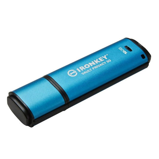 Kingston IronKey Vault Privacy 50 16GB Encrypted USB Flash Drive