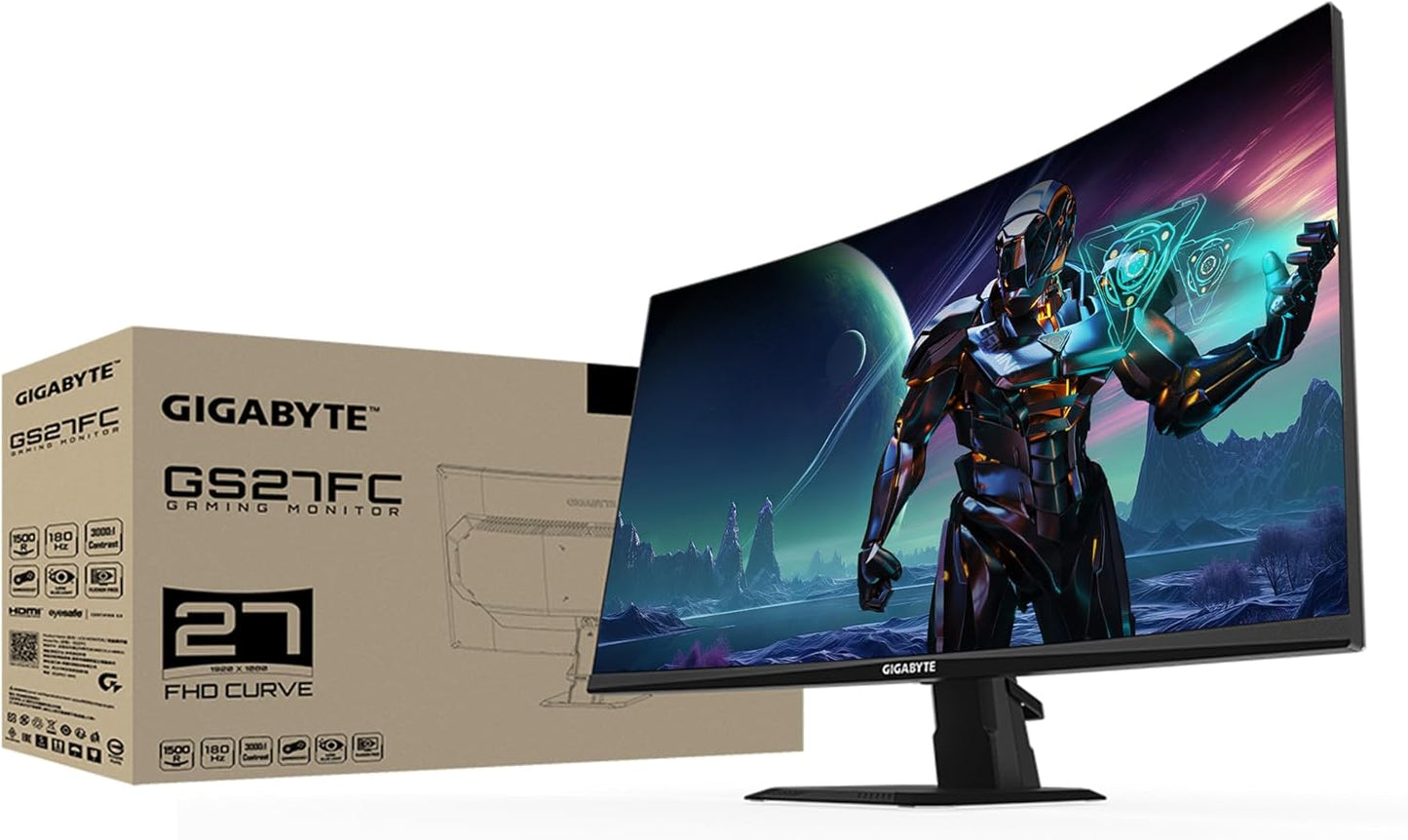 GIGABYTE GS27FC 27" 180Hz FHD FreeSync Premium Gaming Monitor
