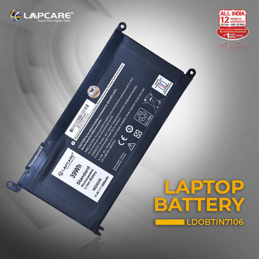 Dell WDX0R Compatible Laptop Battery 3400mAh 38.76Wh 11.4V 3 Cell