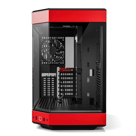 HYTE Y60 Premium Mid-Tower PC ATX Case with Panoramic Glass-(Black/Red)