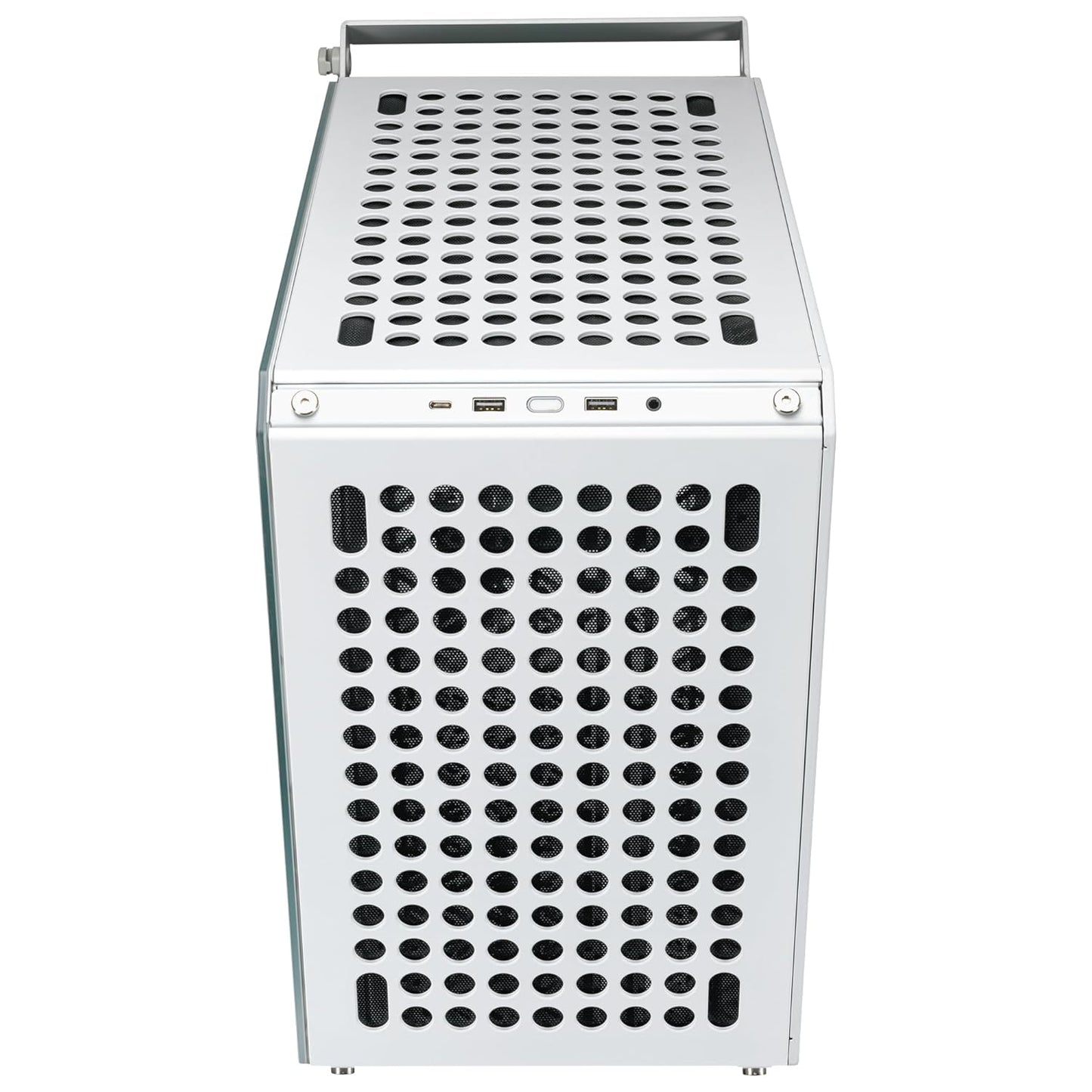 Cooler Master QUBE 500 Flatpack Small Mid-Tower ATX High Airflow Gaming Cabinet - White