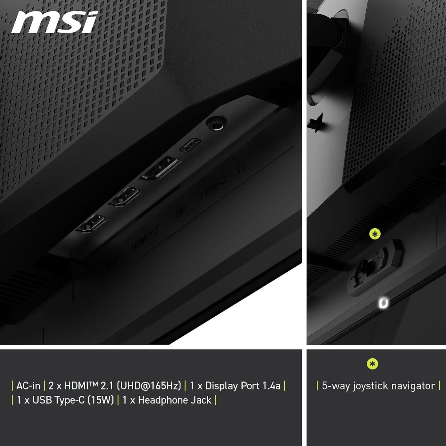 MSI MAG 321UP QD-OLED 31.5" 4K UHD 165Hz 0.3ms OLED Gaming Monitor