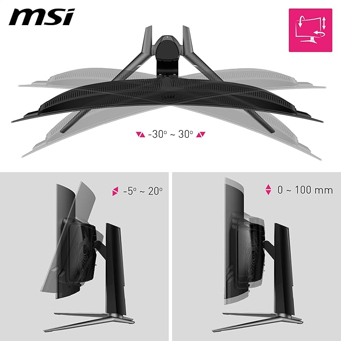 MSI MPG 341CQPX QD-OLED 34" 2K UWQHD 240Hz 0.03ms Curved OLED Gaming Monitor