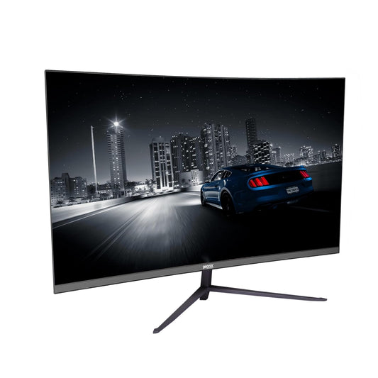 GEONIX Neon 27" 75Hz 1080p FHD LED Panel Curved Monitor with Dual Speakers - Black