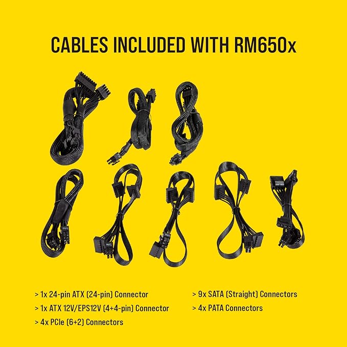 Corsair RM650X 650W Full Modular 80 plus Gold SMPS Power Supply