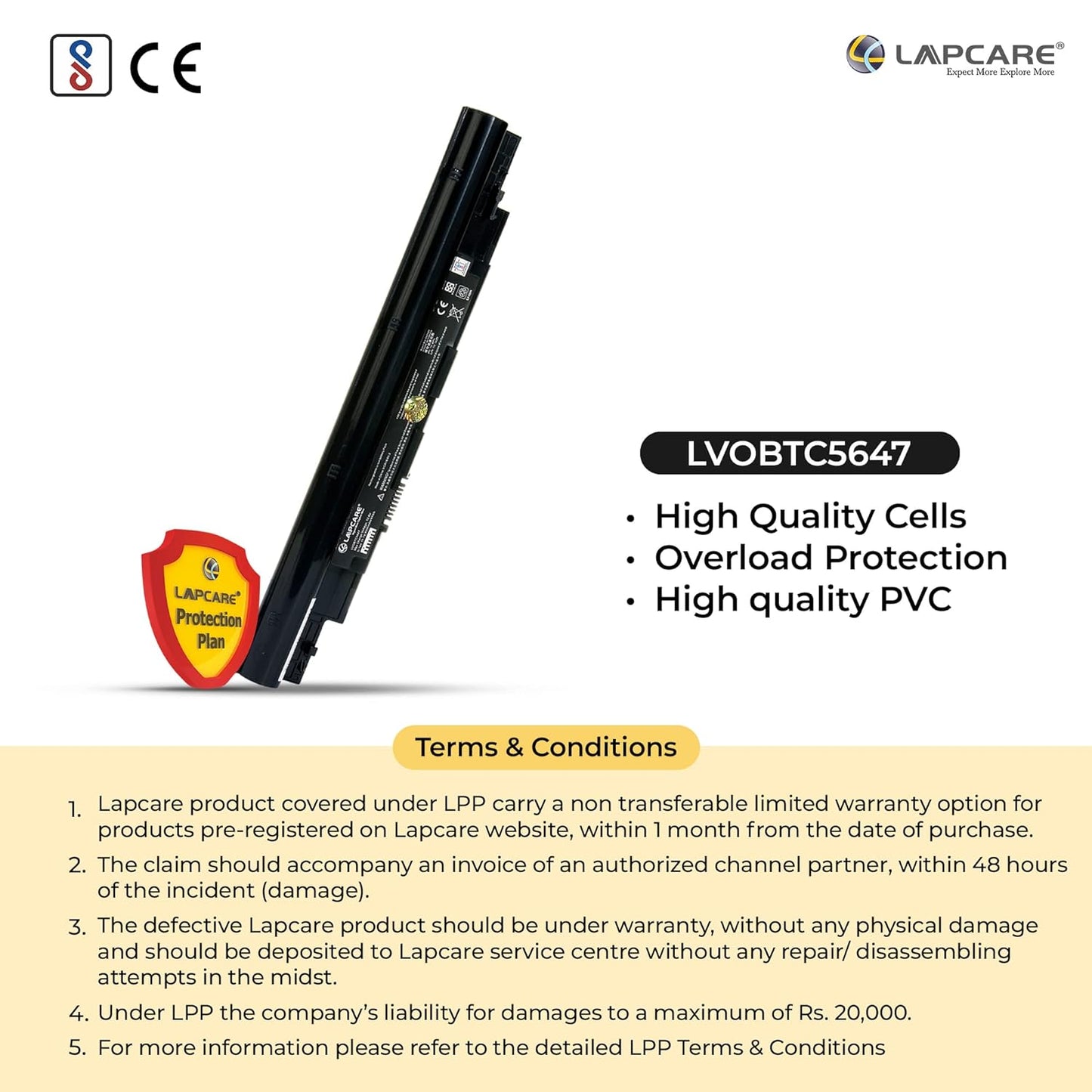 Dell N2DN5 Compatible Laptop Battery 48.84Wh 4000 mAh 11.1V 6-Cell