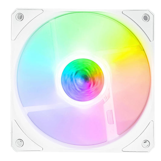 Cooler Master SickleFlow 120 PWM 120mm ARGB Computer Case Fan - White