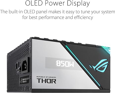 ASUS ROG Thor 850P II 850W Full Modular 80 Plus Platinum RGB SMPS Power Supply