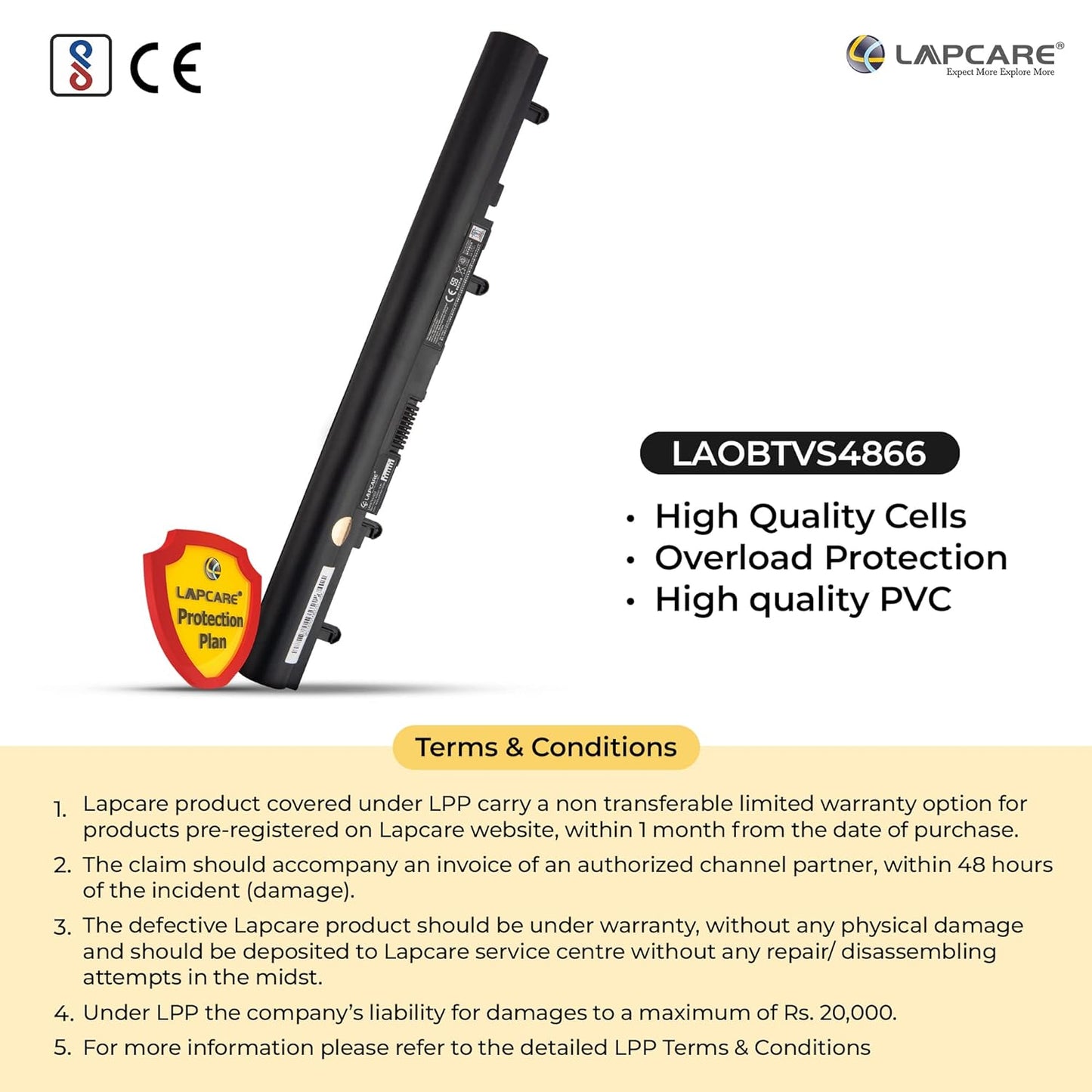 Acer Aspire E1 & V5 Series Compatible Laptop Battery 2200mAh 14.8V 4-Cell