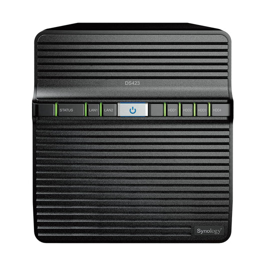 Synology DiskStation DS423 4-Bay Network Attached Storage Enclosure Drive - Black