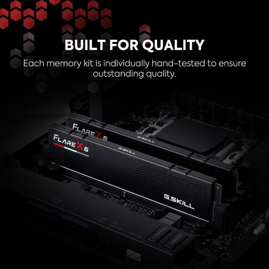 G. SKILL Flare X5 128GB (2 x 64GB) DDR5 RAM 6000MHz CL34 Gaming Workstation Memory