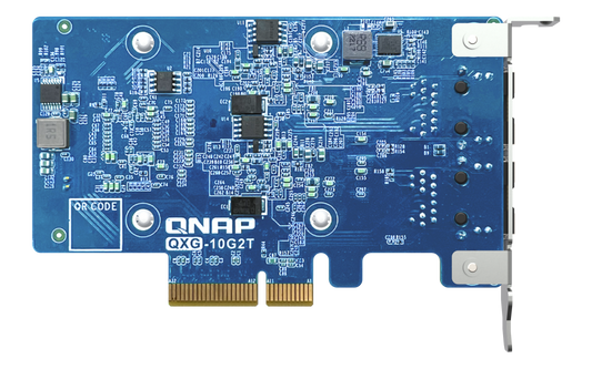 QNAP QXG-10G2T Dual Port 10 GbE (RJ45) Network Expansion Card
