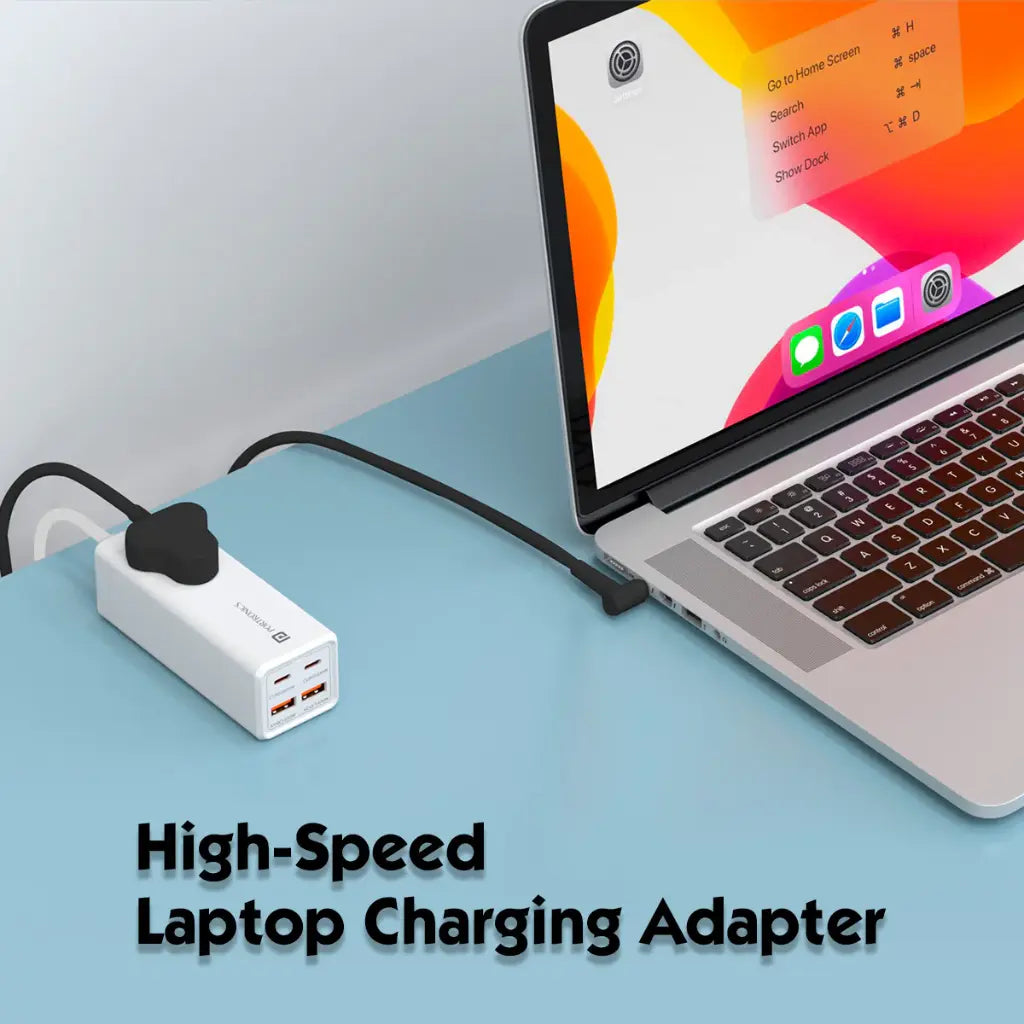 Portronics POR 1251 Adapto Volt 65 5-in-1 Power Adapter 65W Fast Charger-tpstech.in