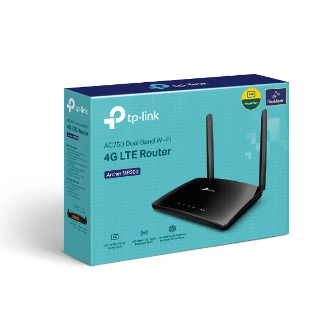 TP-Link Archer MR200 AC750 Dual Band 4G LTE Wi-Fi Router-tpstech.in