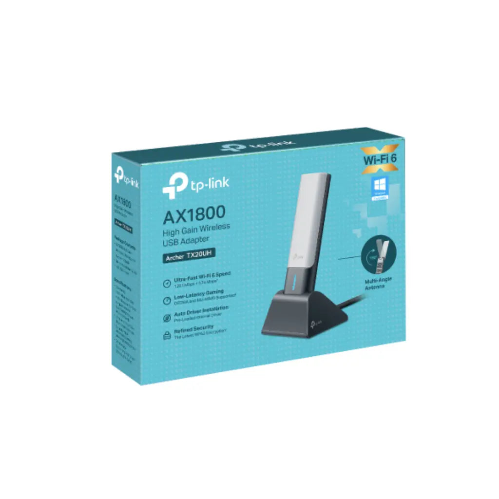 TP-Link Archer TX20UH AX1800 High-Gain Wi-Fi 6 USB Adapter with Dual-Band-tpstech.in