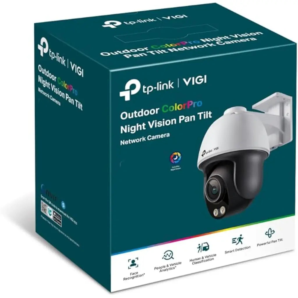 TP-Link VIGI C540S (4mm) Pan/Tilt 4MP Outdoor ColorPro Night Vision 360° Monitoring, Smart Detection & IP66 Waterproof-tpstech.in