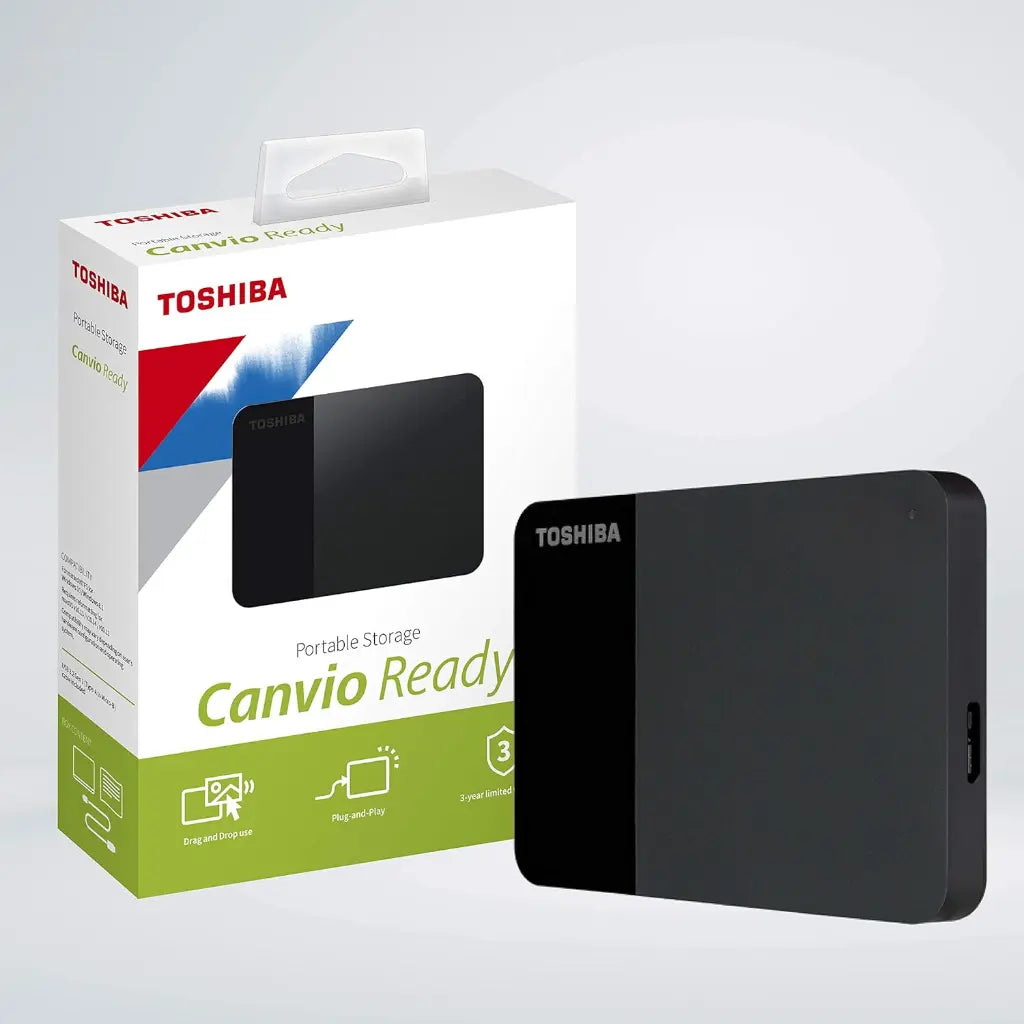 Toshiba Canvio Ready 1TB Portable External Hard Drive with USB 3.2 Gen 1-tpstech.in