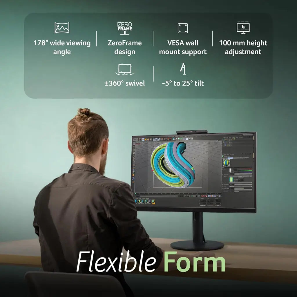 Acer B227Q 21.5" 100Hz IPS Full HD Monitor with Height Pivot Stand-tpstech.in