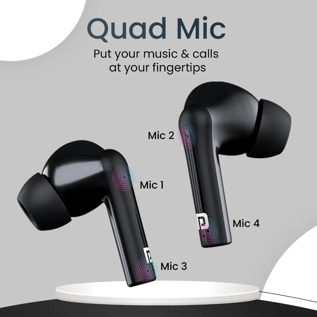 Portronics Harmonics Twins S6 POR 1905 TWS Earbuds with 50Hrs Playtime-tpstech.in