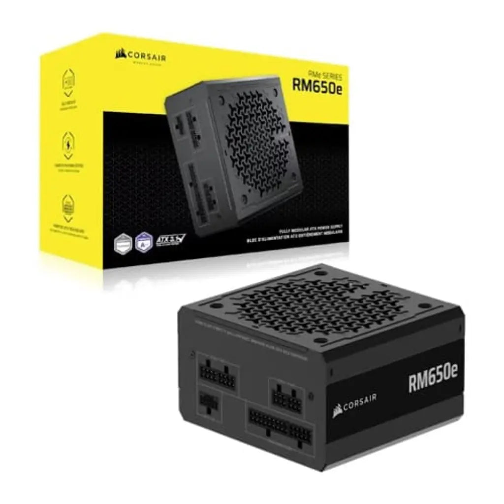 Corsair RMe Series RM650e 650W Fully Modular ATX 3.1 Low‑Noise Power Supply