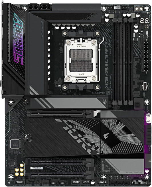 GIGABYTE X870E AORUS ELITE DDR5 WIFI7 AMD AM5 Socket ATX Motherboard