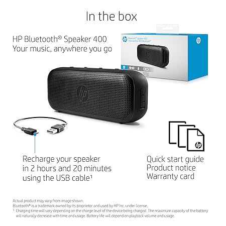 [RePacked] HP 400 Bluetooth Speakers (Black)