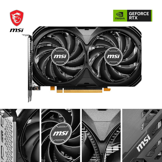 MSI GeForce RTX 4060 Ti VENTUS 2X Black 16G OC 16GB GDDR6 128-Bit Graphics Card