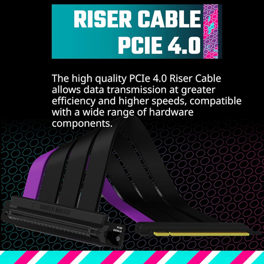 Cooler Master Kit V3 Vertical Adjustable Length Graphics Card Holder - Black