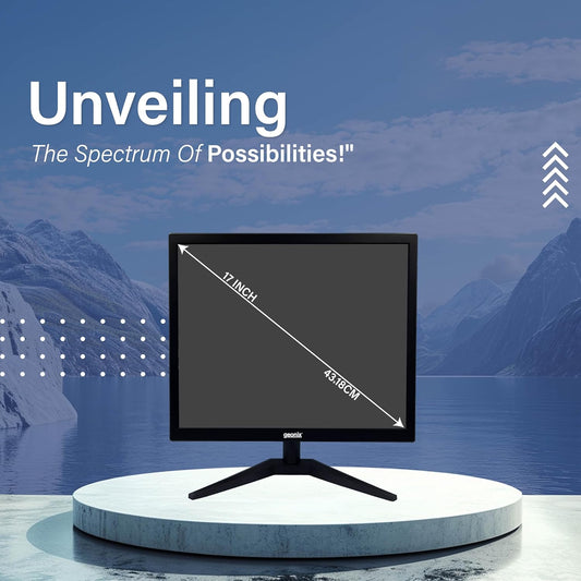 GEONIX 17 Inch 1280 x 1024 LED Display 16.7M Colors HD+ Monitor