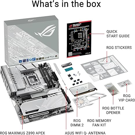 Asus ROG Maximus Z890 Apex Wi-Fi DDR5 LGA1851 ATX Motherboard