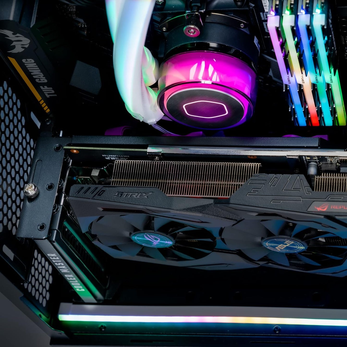 Cooler Master Kit V3 Vertical Adjustable Length Graphics Card Holder - Black