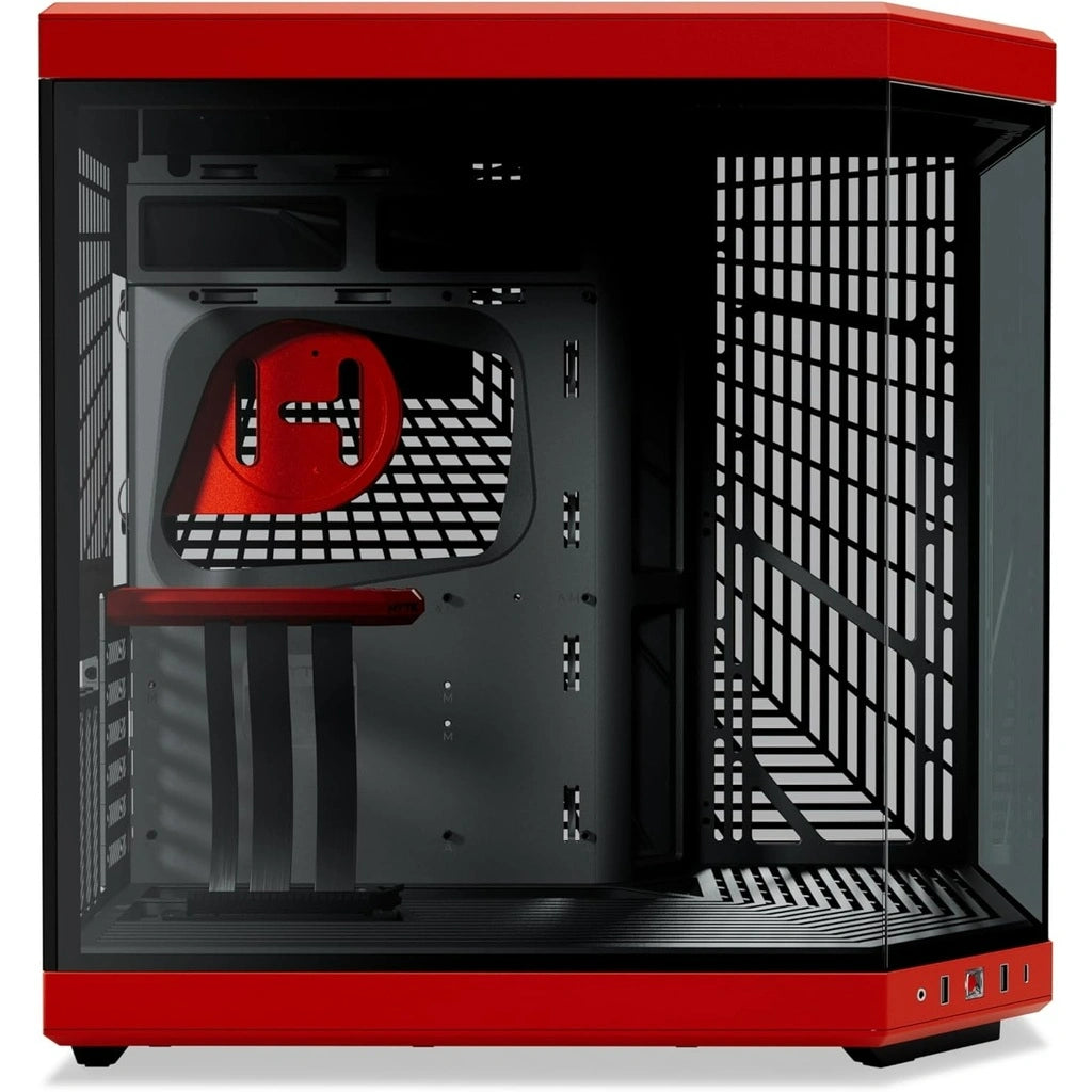 HYTE Y70 Mid-Tower PC ATX Case with Modern Aesthetic Case-Black Cherry