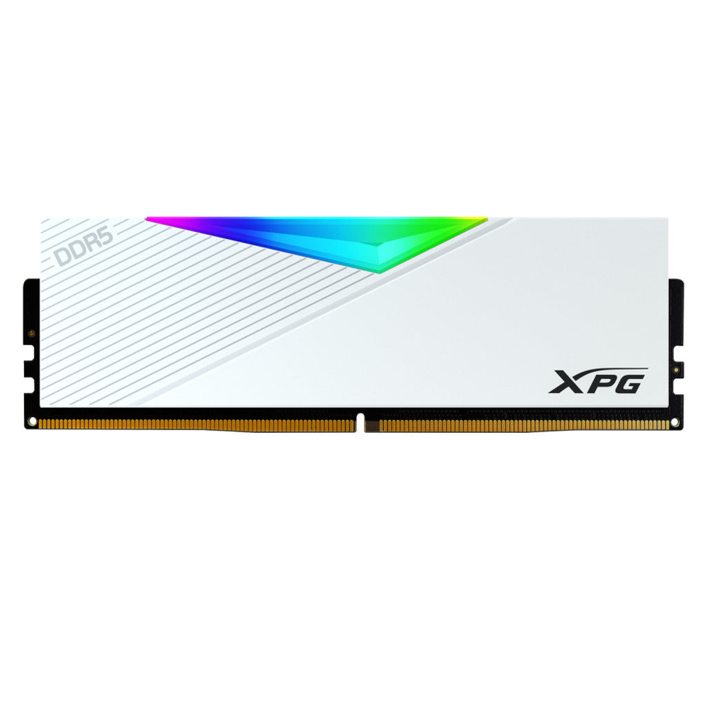 Adata XPG LANCER 16GB DDR5 RAM 5600MHz CL36 RGB Gaming Desktop Memory-White