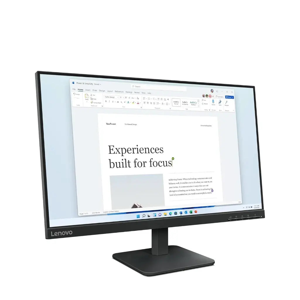 Lenovo L24 ‑ 4e 23.8″ 100 Hz FHD IPS Borderless Monitor HDMI/VGA Tilt Stand-tpstech.in