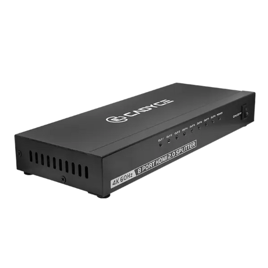 Cadyce CA-8HDSP 1 x 8 HDMI Splitter with 4K Support - Black