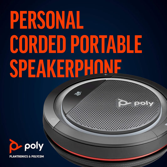 Poly Calisto P3200 USB-A Tabletop Omnidirectional Wired Speaker with Built-In Microphone
