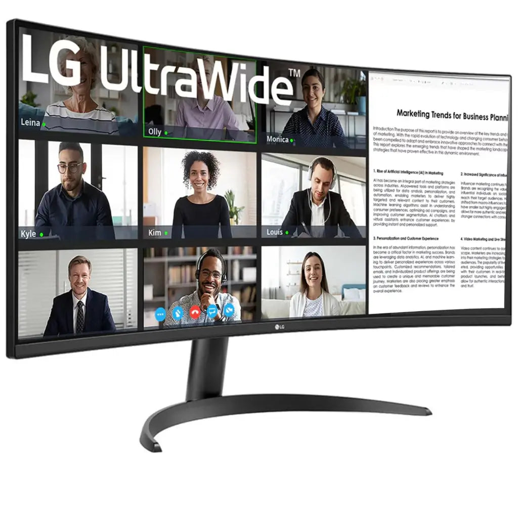 LG 34WR50QK-B 34" UltraWide Curved 100Hz WQHD Monitor-tpstech