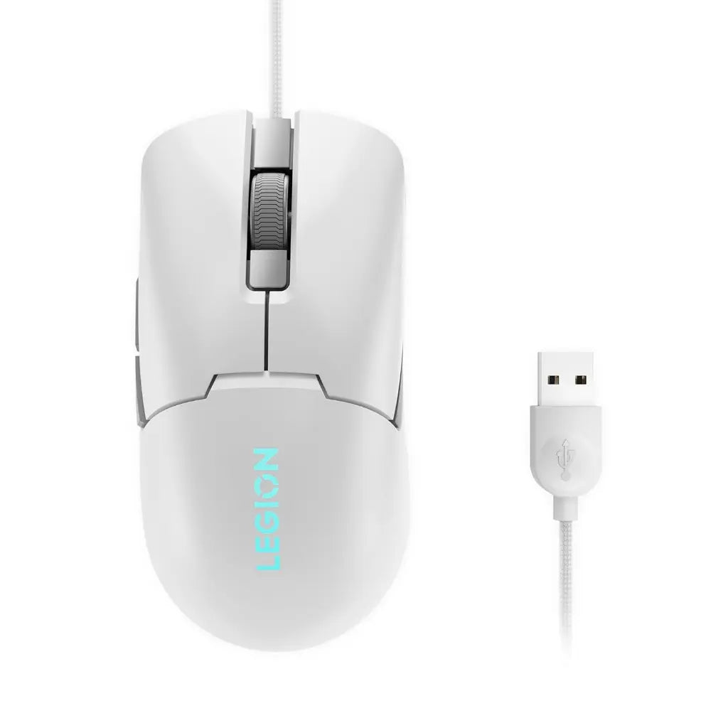 Lenovo Legion M300s 8000 DPI RGB Gaming Mouse - Glacier White-tpstech.in