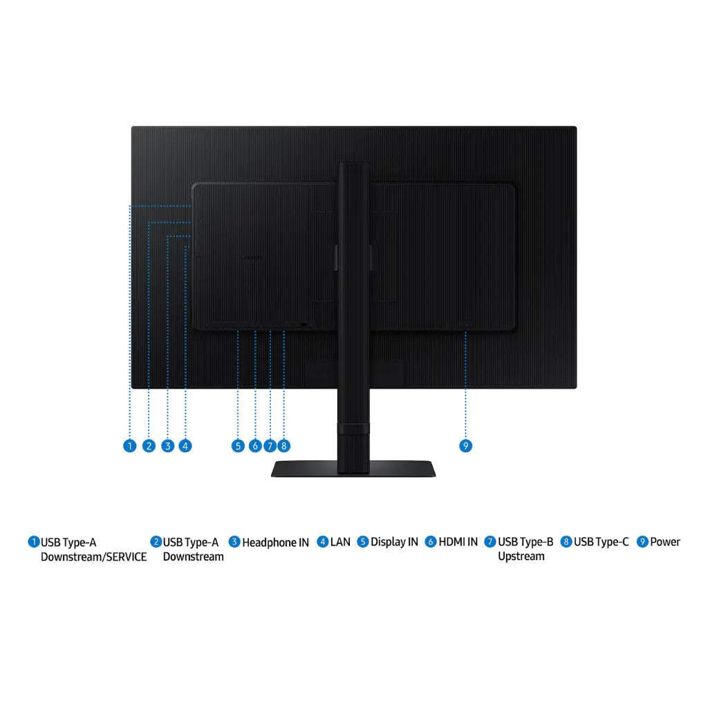 Samsung 27″ 60 Hz 4K UHD ViewFinity S8 Monitor with USB Type-C and LAN Port LS27D804UAWXXL